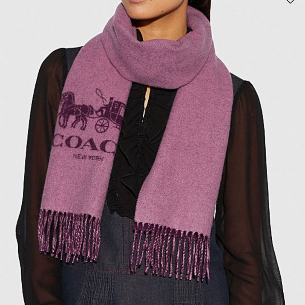 Coach cashmere scarf - Picture 2 of 5
